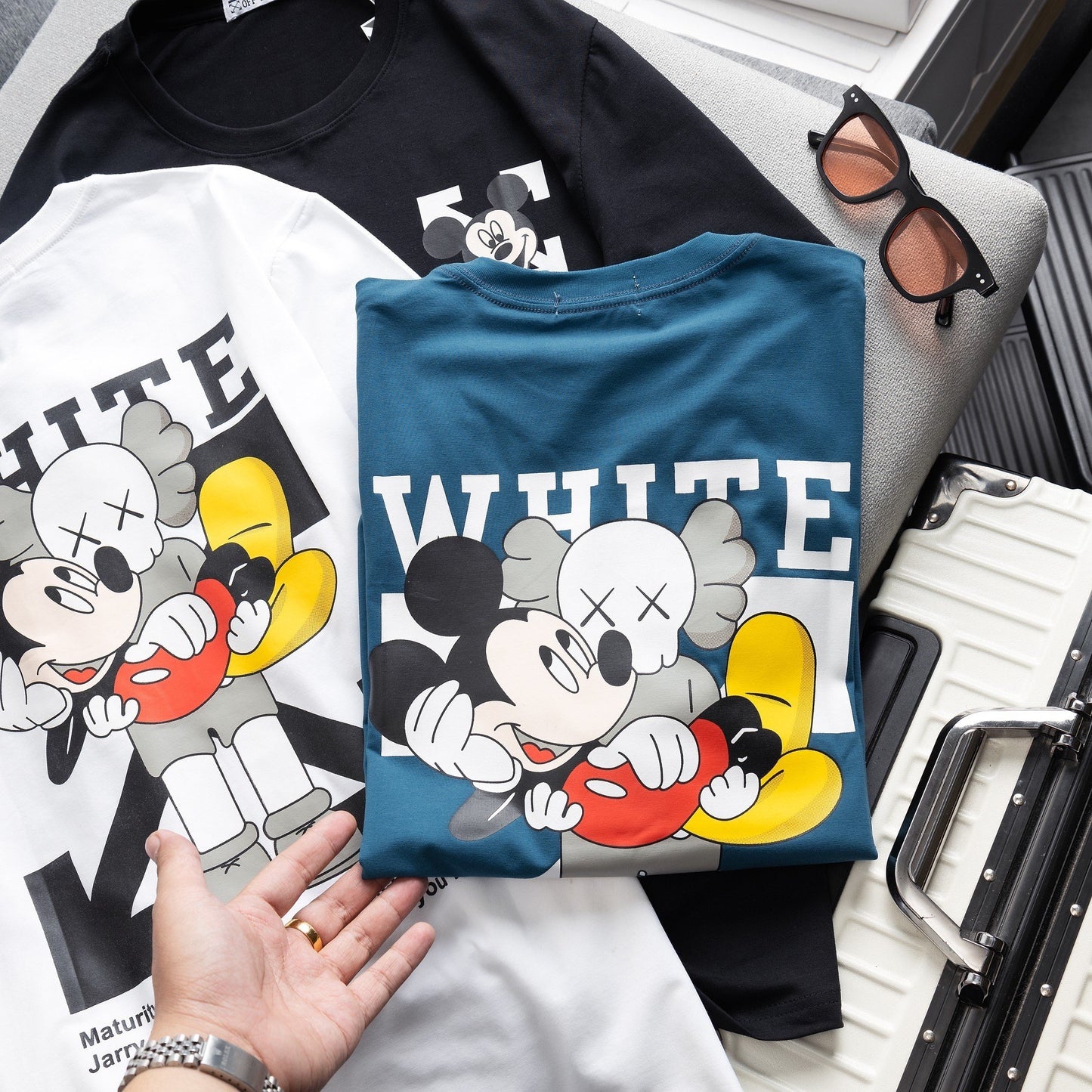 OFF*WHITE MICKEY TSHIRT - BLUE