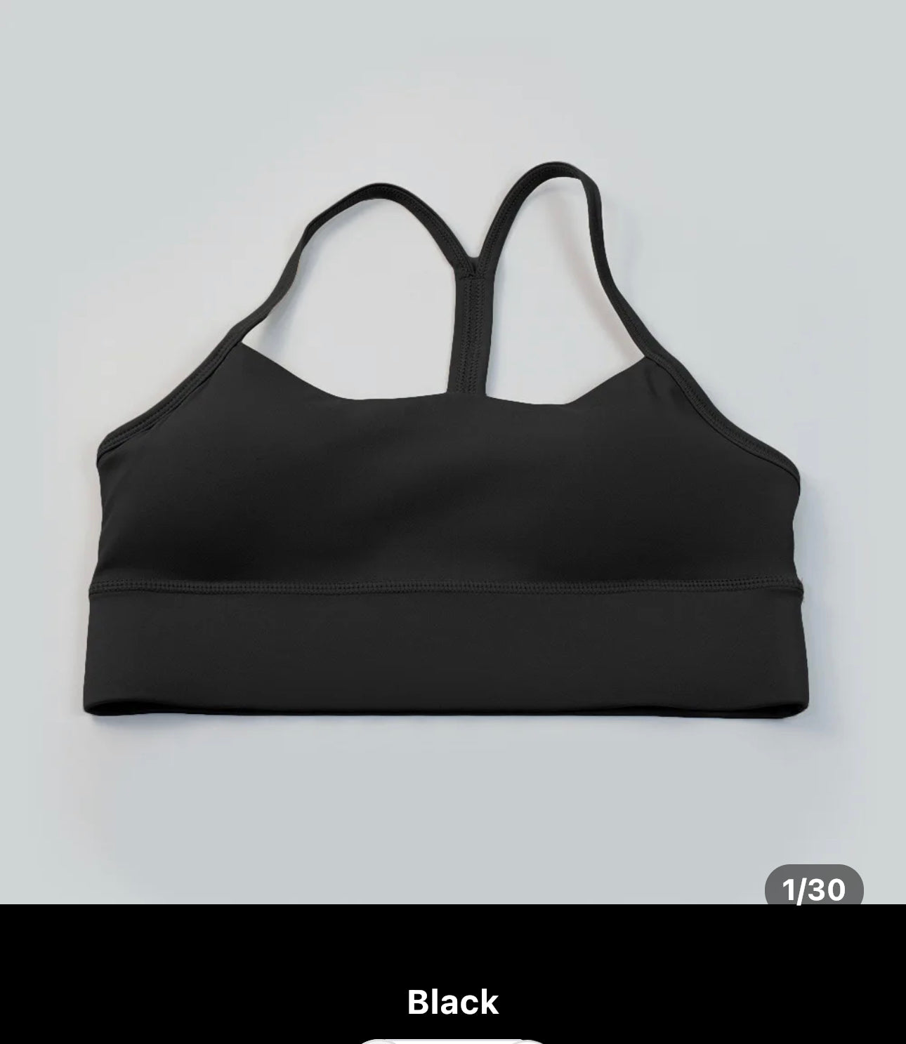 LULU*LEMON FLOW Y BRA - BLACK
