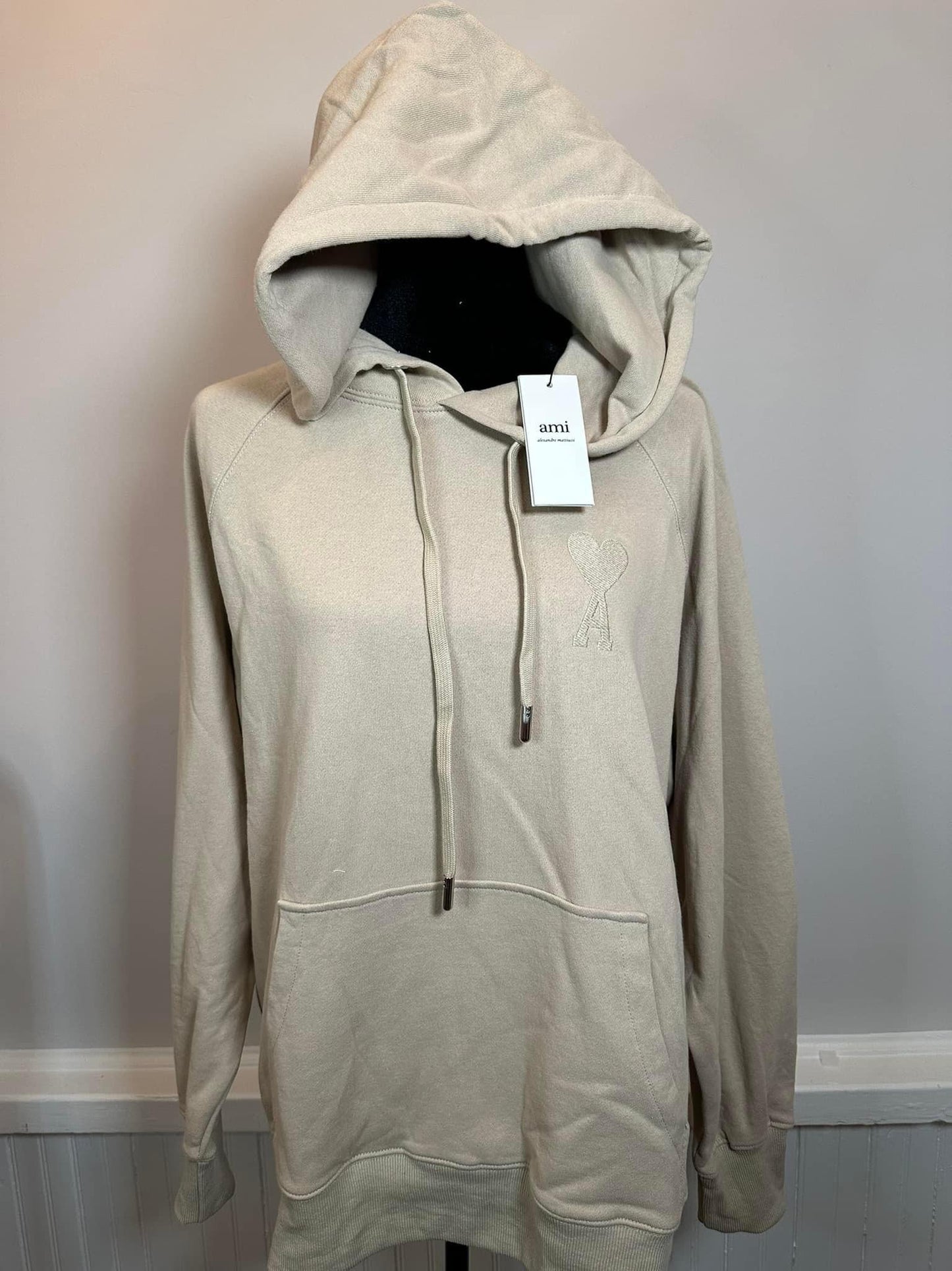 A*MI HOODIE EMBROIDERED - BROWN