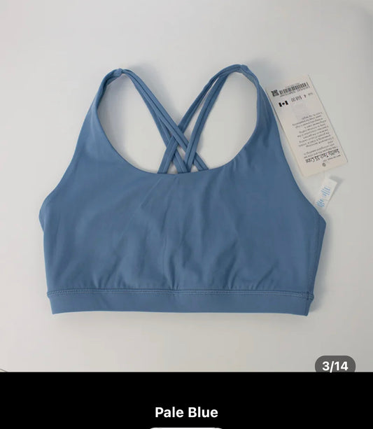 LULU*LEMON ENERGY BRA- Pale Blue
