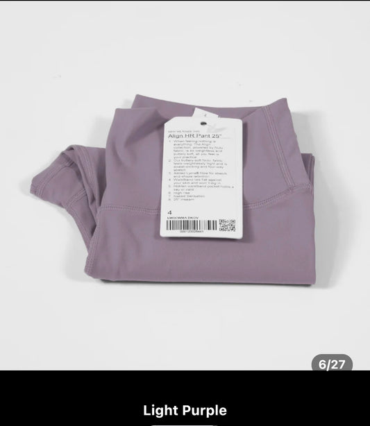 LULU*LEMON LEGGINGS 1 - LIGHT PURPLE