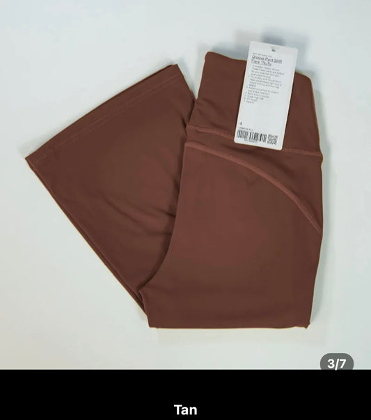 LULU*LEMON GROOVE FLARE PANTS - TAN