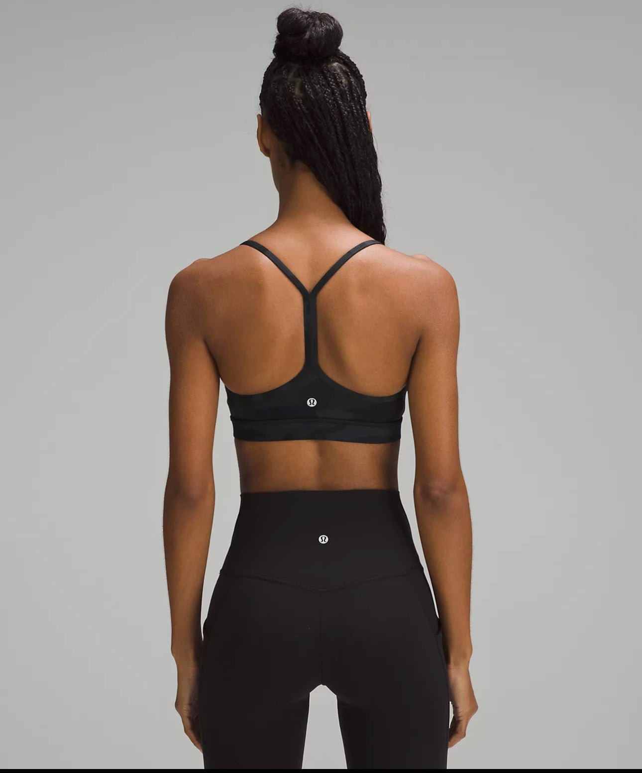 LULU*LEMON FLOW Y BRA - Camouflage Black
