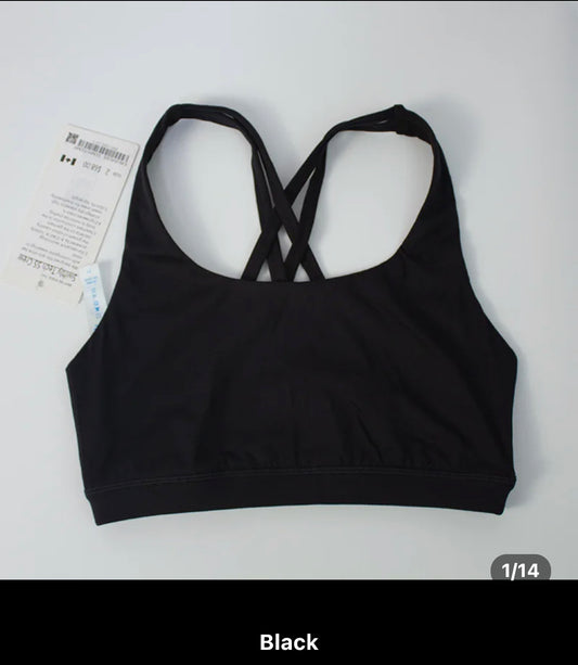 LULU*LEMON ENERGY BRA- BLACK