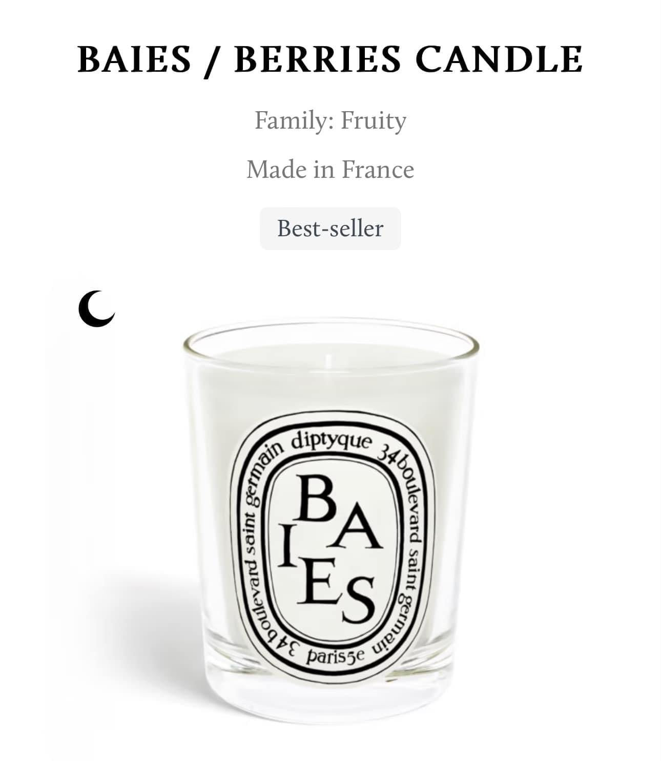 DIPTYQUE CANDLE - BAIES