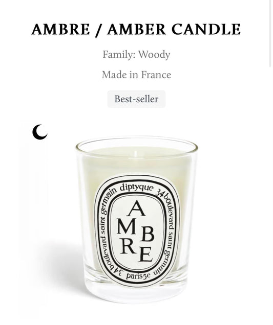 DIPTYQUE CANDLE -AMBRE